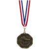 45mm Antique Gold 5k Running Combo Medal