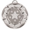 50mm Silver Star Flower Target Medal