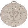 50mm Silver Star Torch Target Medal
