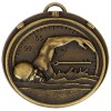 50mm Bronze Front Crawl Swimming Target Medal