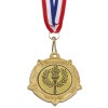 40mm Gold Centre Holder Tudor Rose Medal