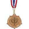 40mm Bronze Centre Holder Tudor Rose Medal