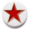 1 Inch Red Star Pin Badge