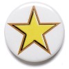 1 Inch Yellow Star Pin Badge