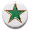 1 Inch Green Star Pin Badge