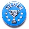 1 Inch Silver Cup Pin Badge