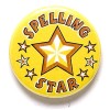 1 Inch Spelling Star Pin Badge