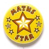 1 Inch Maths Star Pin Badge