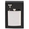 6oz Plain Rectangular Vision Cased Hip Flask