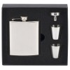 6oz Plain Rectangular Flask with two cups Vision Drinking Set