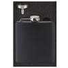 6oz Black Rectangular Vision Cased Hip Flask