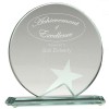 5 Inch Round Star Aspire Jade Glass Award