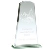 13 Inch Flare Jade Glass Plaque