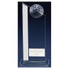 8 Inch Angled Top Golf Colony Glass Award