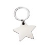 2 x 2 Inch Star Crown Keyring