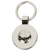 70 x 36mm Disc with Ball Football Crown Keyring