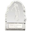4 Inch Swinging Golfer Iceberg Golf Echo Glass Award