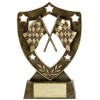 5 Inch Chequer Flag Shield Star Motorsport Award
