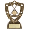 5 Inch Crossed Glubs & Ball Golf Shieldstar Award