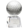 7 Inch Detailed Ball Golf Victory Optical Crystal Award