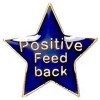 20mm Blue Star Feedback Lapel Badge