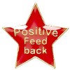 20mm Red Star Positive Feedback Lapel Badge