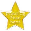 20mm Yellow Star Feedback Lapel Badge