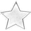 20mm Star Lapel Silver Badge