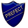 22 x 25mm Blue Prefect Shield Lapel Badge