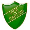 22 x 25mm Green Vice Captain Shield Lapel Badge