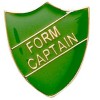 22 x 25mm Green Form Captain Shield Lapel Badge