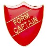 22 x 25mm Red Form Captain Shield Lapel Badge