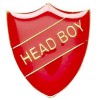 22 x 25mm Red Head Boy Shield Lapel Badge