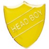 22 x 25mm Yellow Head Boy Shield Lapel Badge