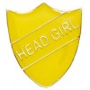 22 x 25mm Yellow Head Girl Shield Lapel Badge