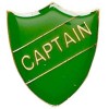 22 x 25mm Green Captain Shield Lapel Badge