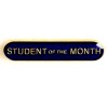 Blue Student Of The Month Lapel Badge