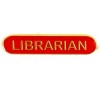  Red Librarian Lapel Badge