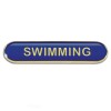  Blue Swimming Rectangle School Metal Pin Badge