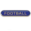  Blue Football Rectangle School Metal Pin Badge