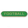  Green Football Rectangle School Metal Pin Badge