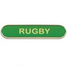  Green Rugby Rectangle School Metal Pin Badge