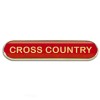  Red Cross Country Rectangle School Metal Pin Badge