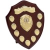 12 Inch Mahogany Effect with Gold Plaques Triumph Shield