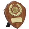 4 Inch Walnut Laurel Wreath Centre Wessex Shield