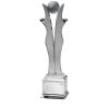 12 Inch The World In Your Hands Optical Crystal Award