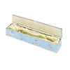 10 x 2 Inch Blue Enamelled Birth Christening Jaunlet Certificate Holder