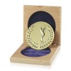 66mm Male Golfer Cased Gold Medal