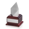 6 Inch Silver Finish Diamond Shaped Timezone Award