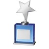 8 Inch Metal Star On Blue Timezone Award